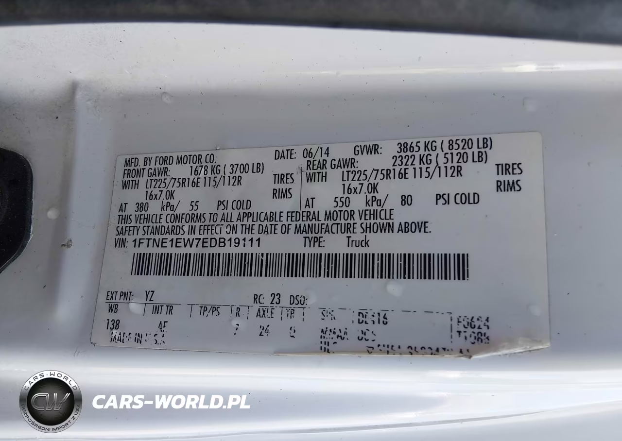 2014 Ford E-150 Commercial VIN:1FTNE1EW7EDB19111 - 9