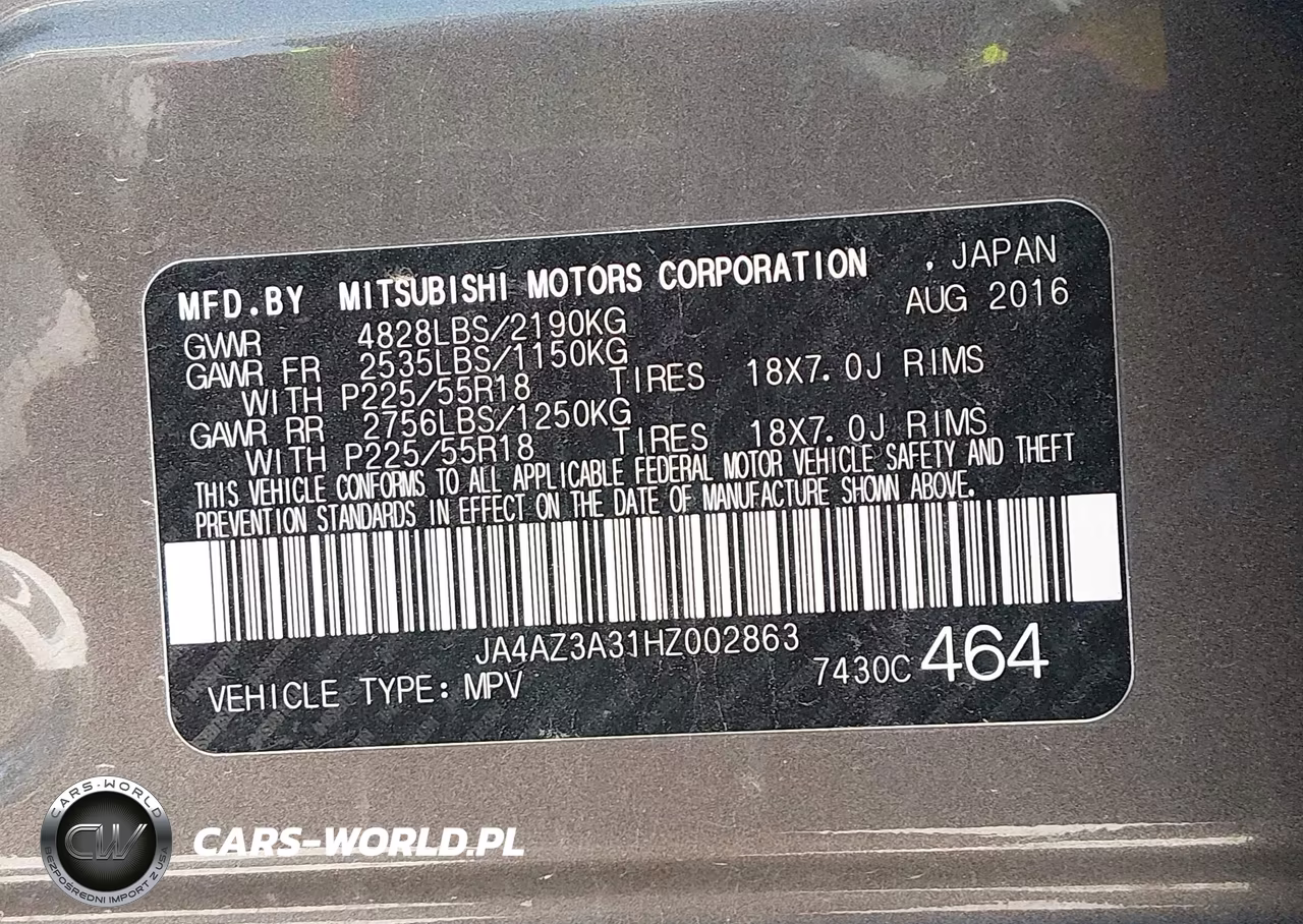 2017 Mitsubishi Outlander Sel VIN:JA4AZ3A31HZ002863 - 9