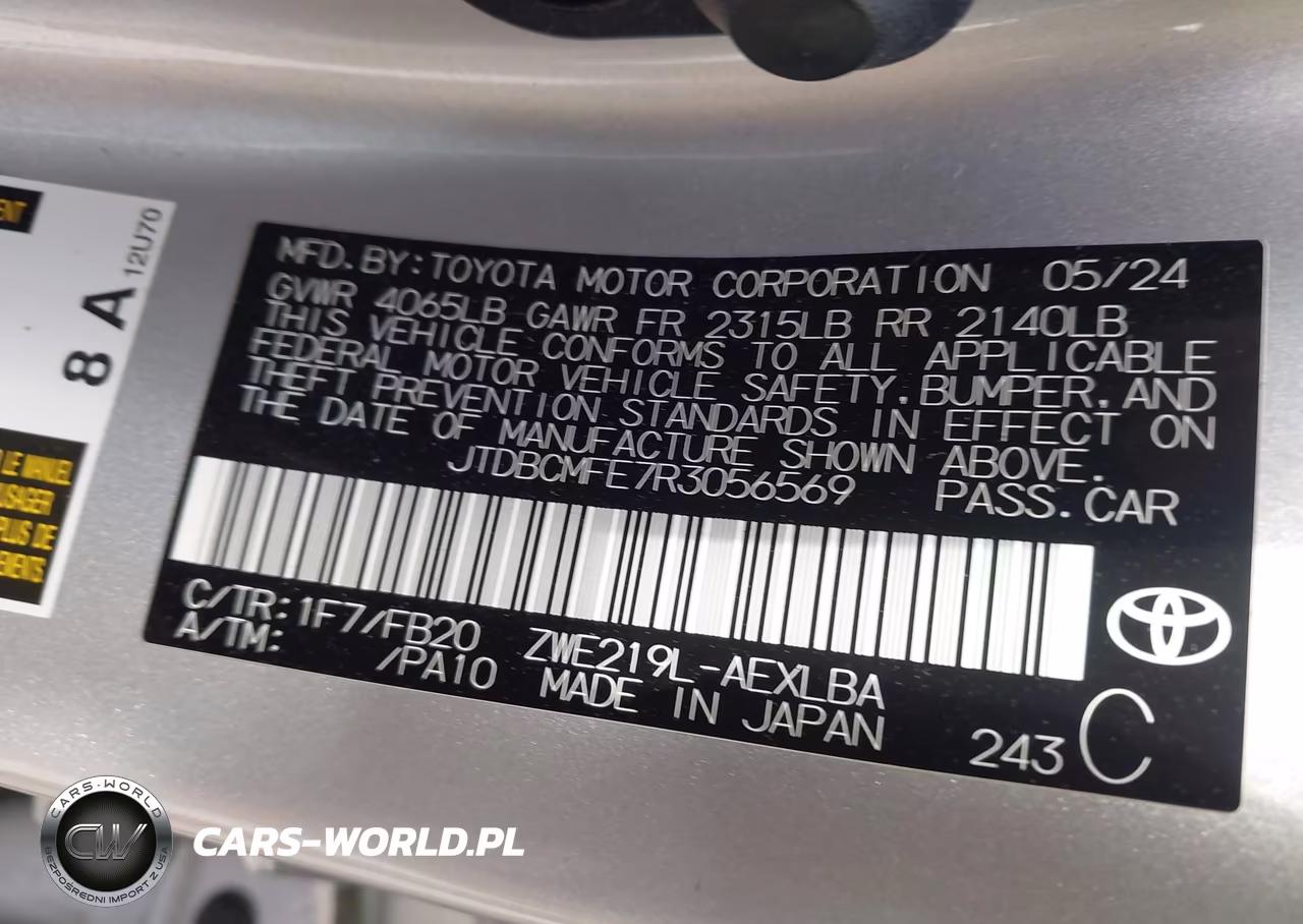 2024 Toyota Corolla Hybrid Le VIN:JTDBCMFE7R3056569 - 9