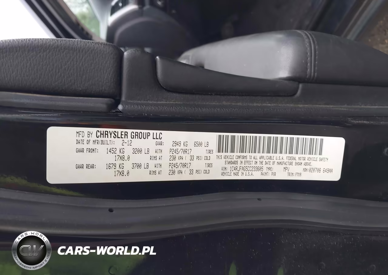 2012 Jeep Grand Cherokee Laredo VIN:1C4RJFAG5CC233605 - 9