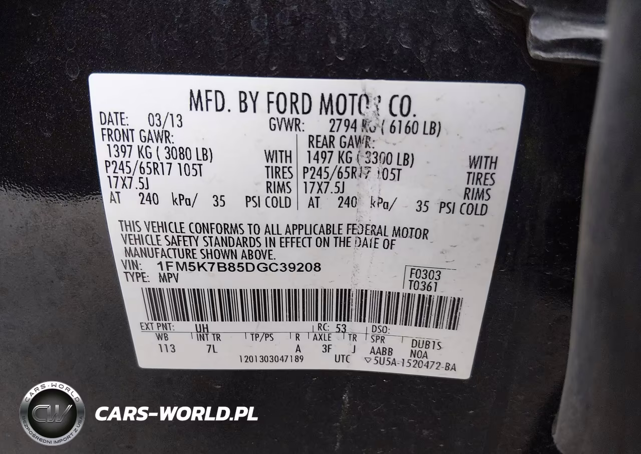 2013 Ford Explorer VIN:1FM5K7B85DGC39208 - 9