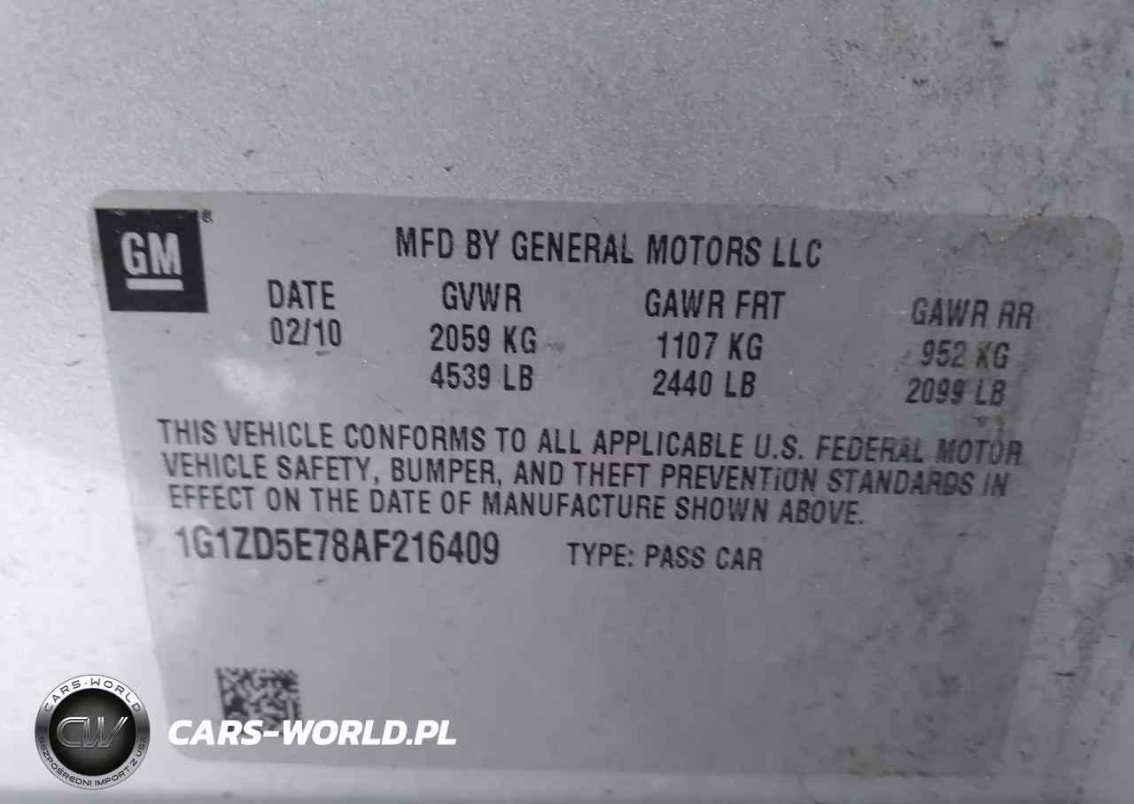 2010 Chevrolet Malibu Lt VIN:1G1ZD5E78AF216409 - 9