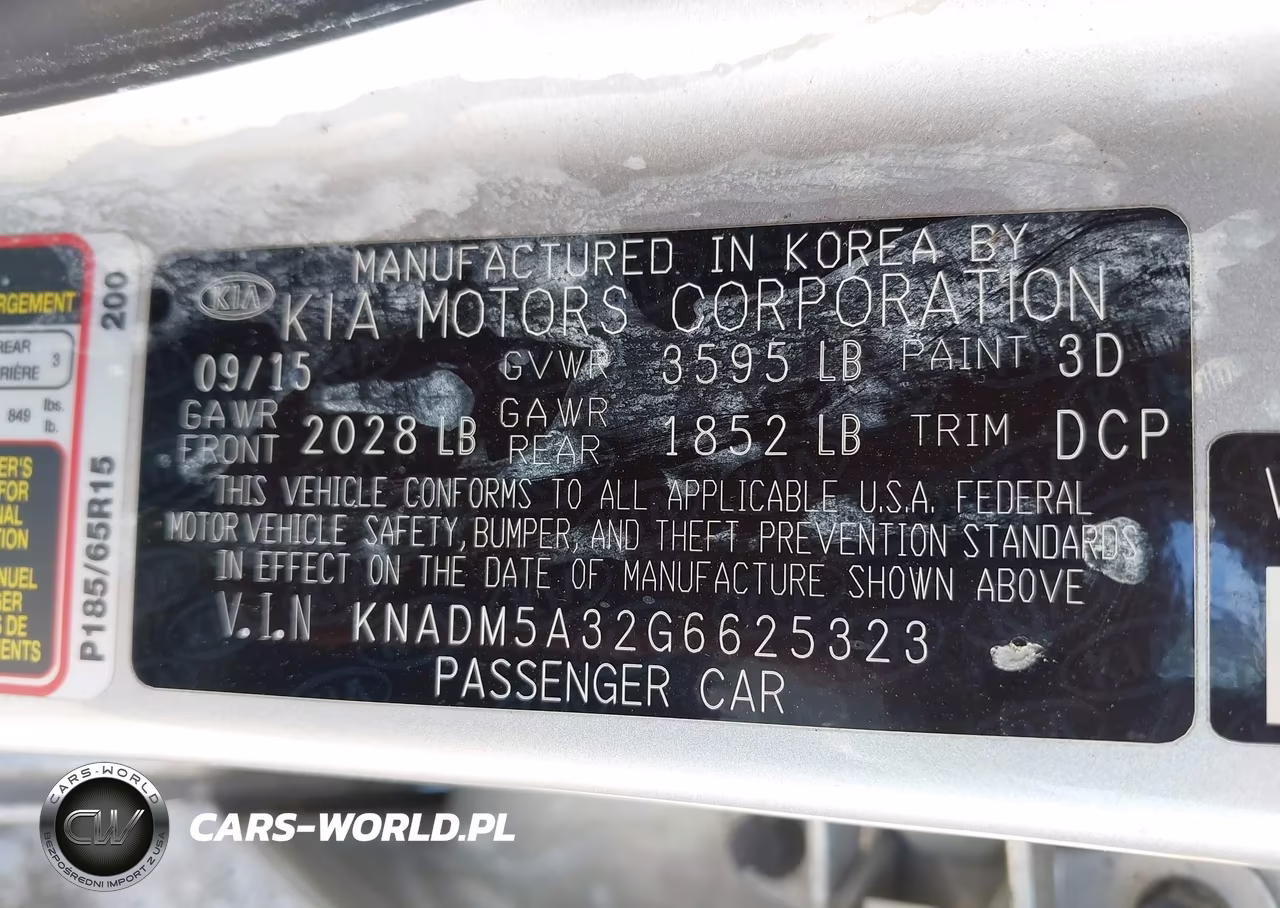 2016 Kia Rio Lx VIN:KNADM5A32G6625323 - 9