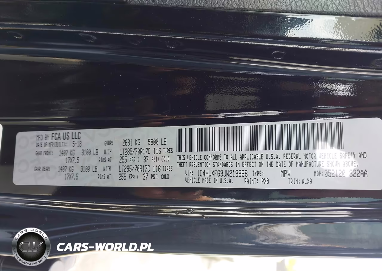 2018 Jeep Wrangler Unlimited Rubicon 4X4 VIN:1C4HJXFG3JW219868 - 9