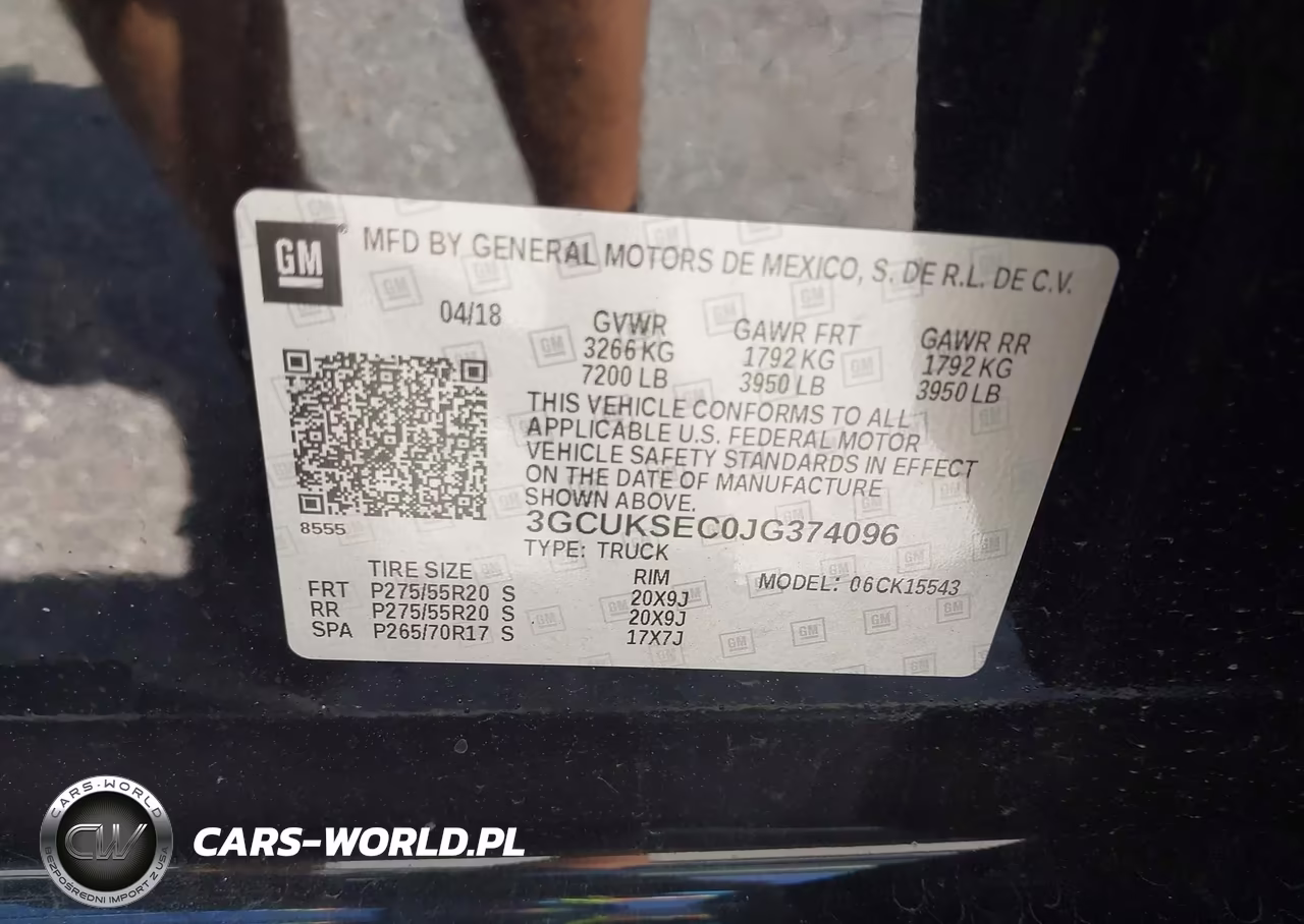 2018 Chevrolet Silverado 1500 2Lz VIN:3GCUKSEC0JG374096 - 9