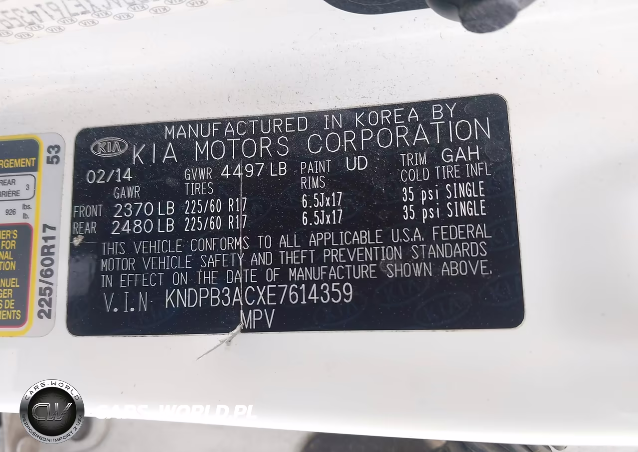 2014 Kia Sportage Lx VIN:KNDPB3ACXE7614359 - 9