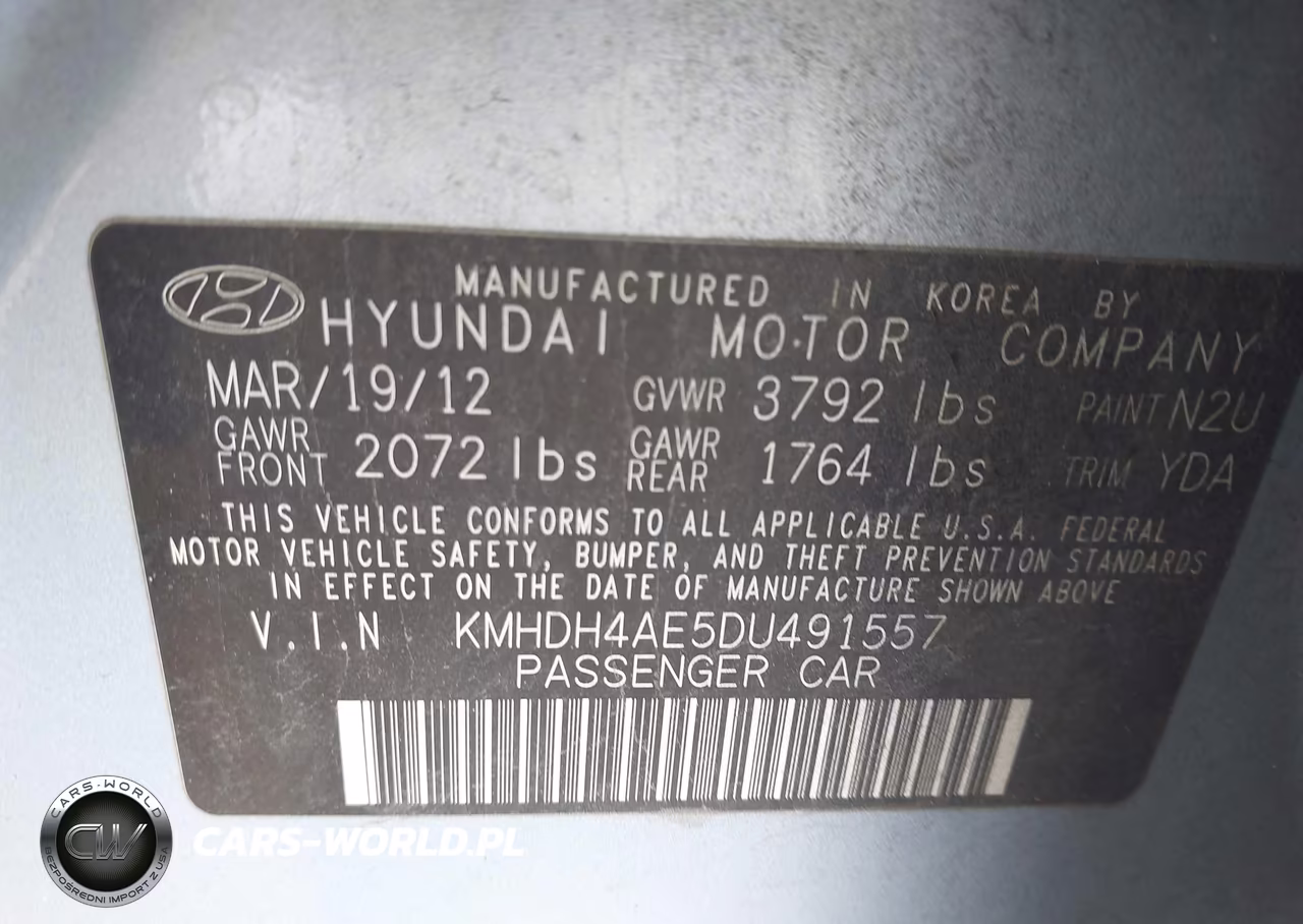 2013 Hyundai Elantra Gls-Limited VIN:KMHDH4AE5DU491557 - 9