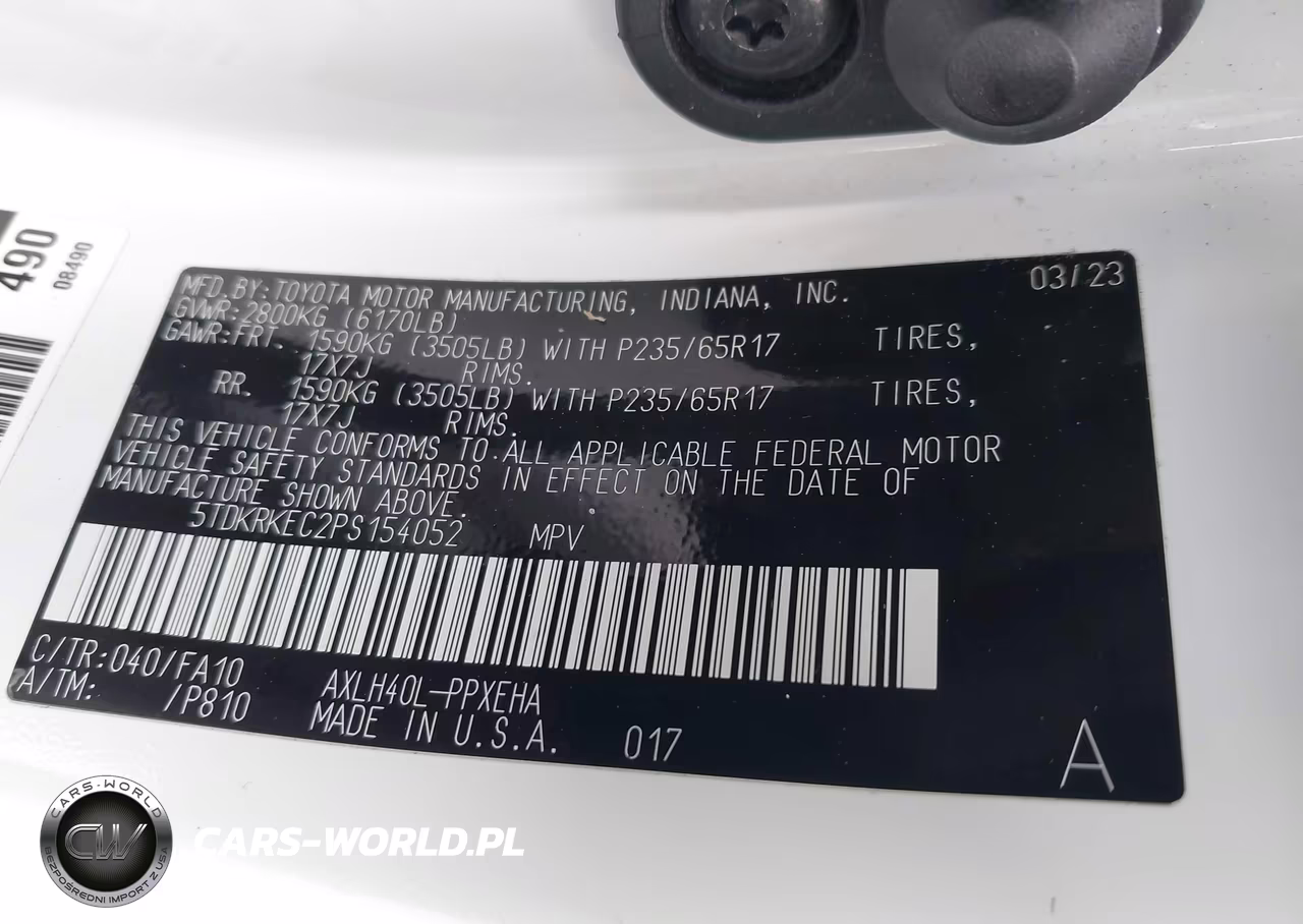 2023 Toyota Sienna Le VIN:5TDKRKEC2PS154052 - 9