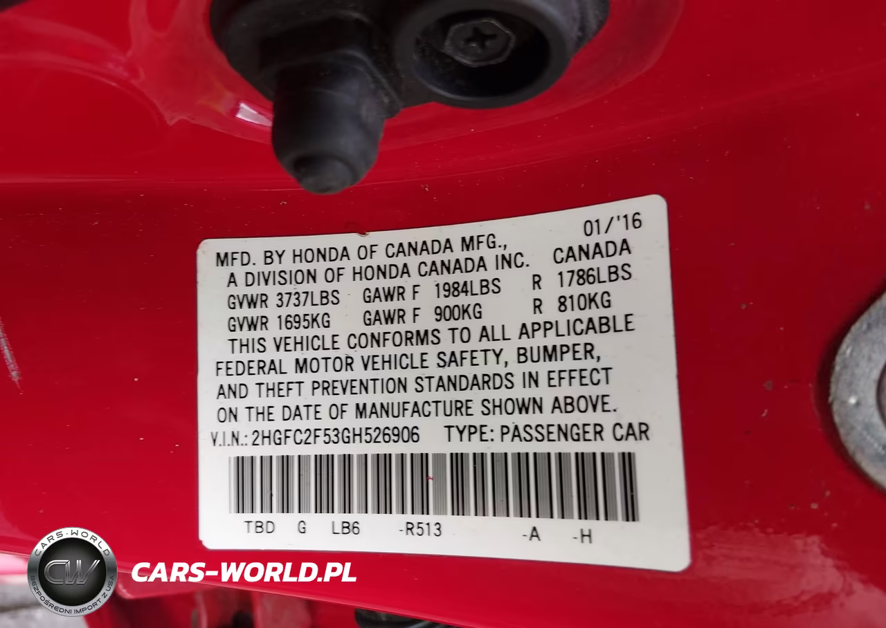 2016 Honda Civic Lx VIN:2HGFC2F53GH526906 - 9