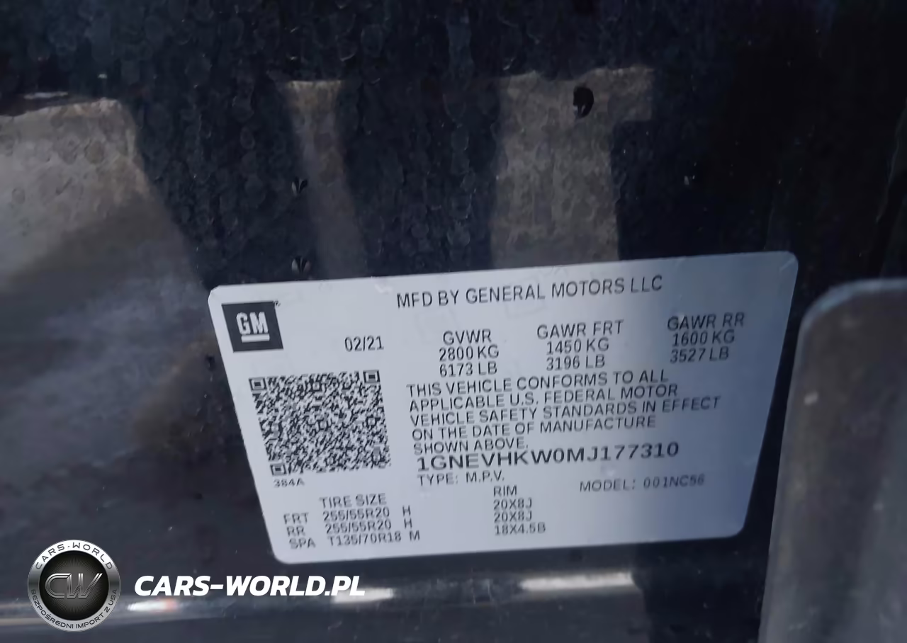 2021 Chevrolet Traverse Awd Lt Leather VIN:1GNEVHKW0MJ177310 - 9