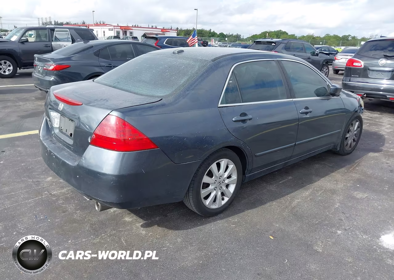 2007 Honda Accord 3.0 Ex VIN:1HGCM66537A012334 - 4