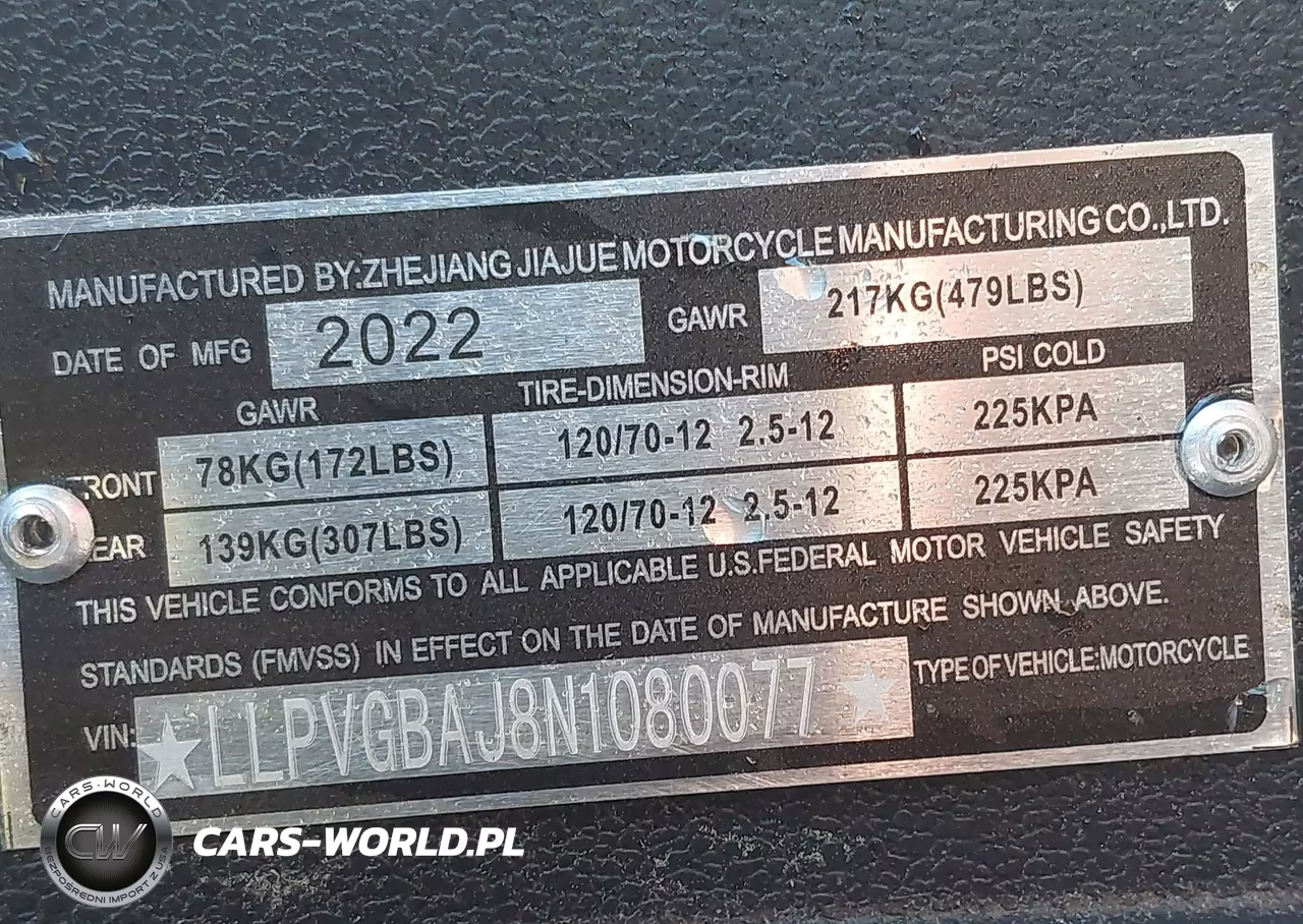 2022 Zhejiang Scooter VIN:LLPVGBAJ8N1080077 - 10