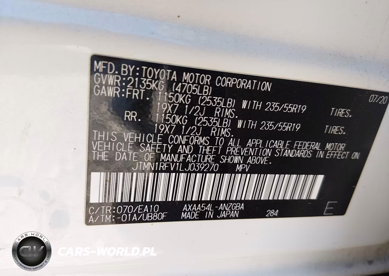 2020 Toyota Rav4 Limited VIN:JTMN1RFV1LJ039270 - 9