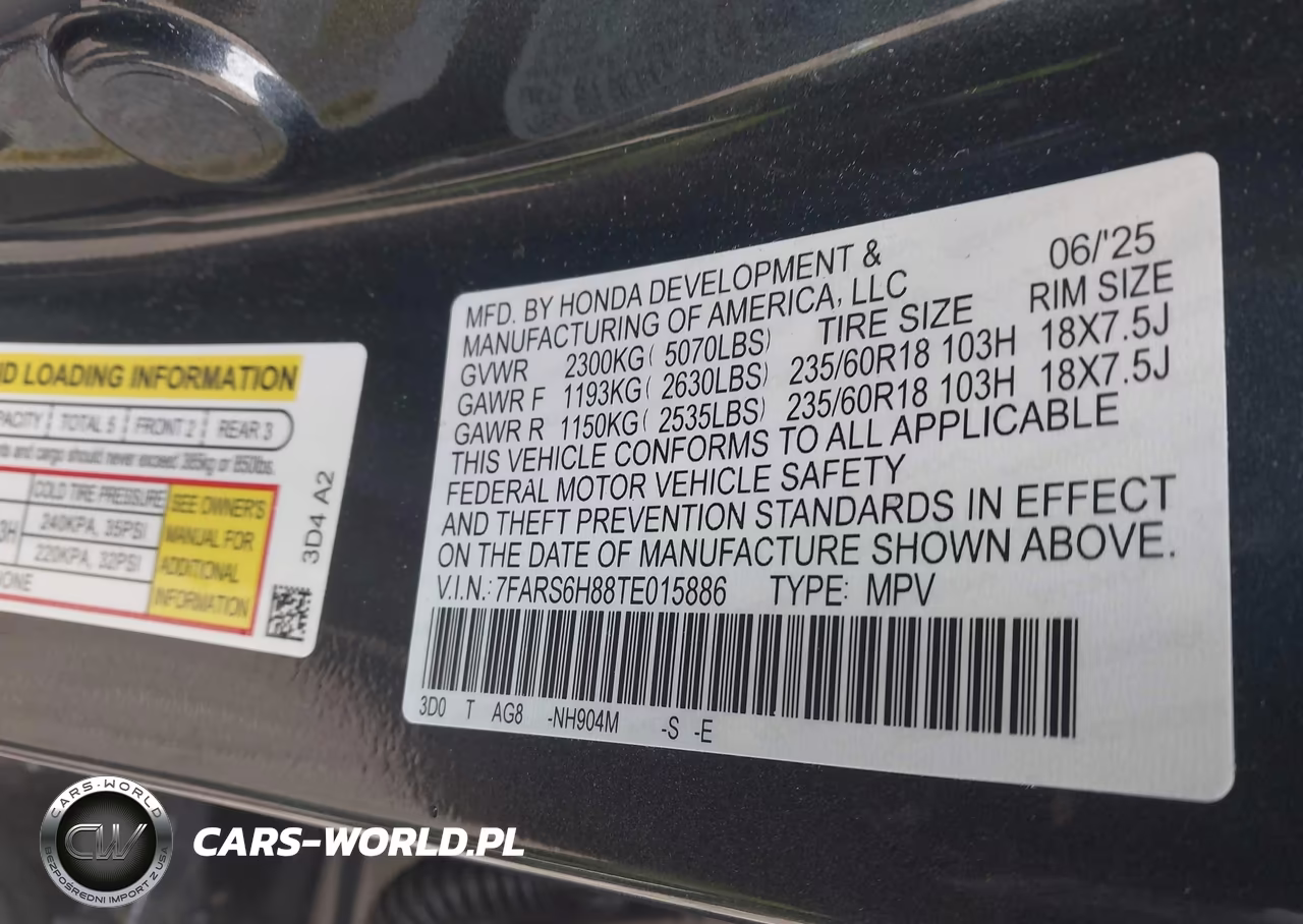2026 Honda Cr-V Hybrid Awd Sport-L VIN:7FARS6H88TE015886 - 9