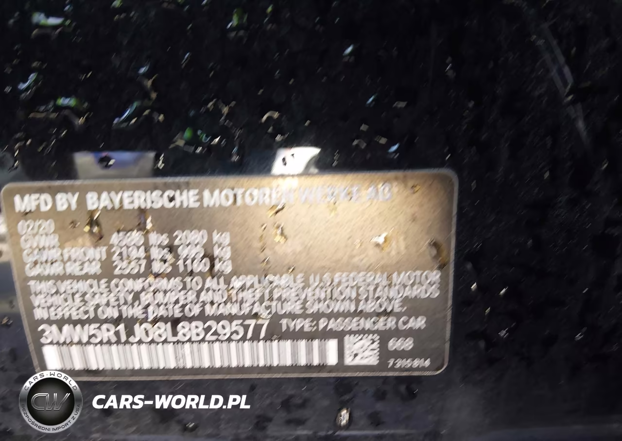2020 BMW 330I VIN:3MW5R1J08L8B29577 - 9