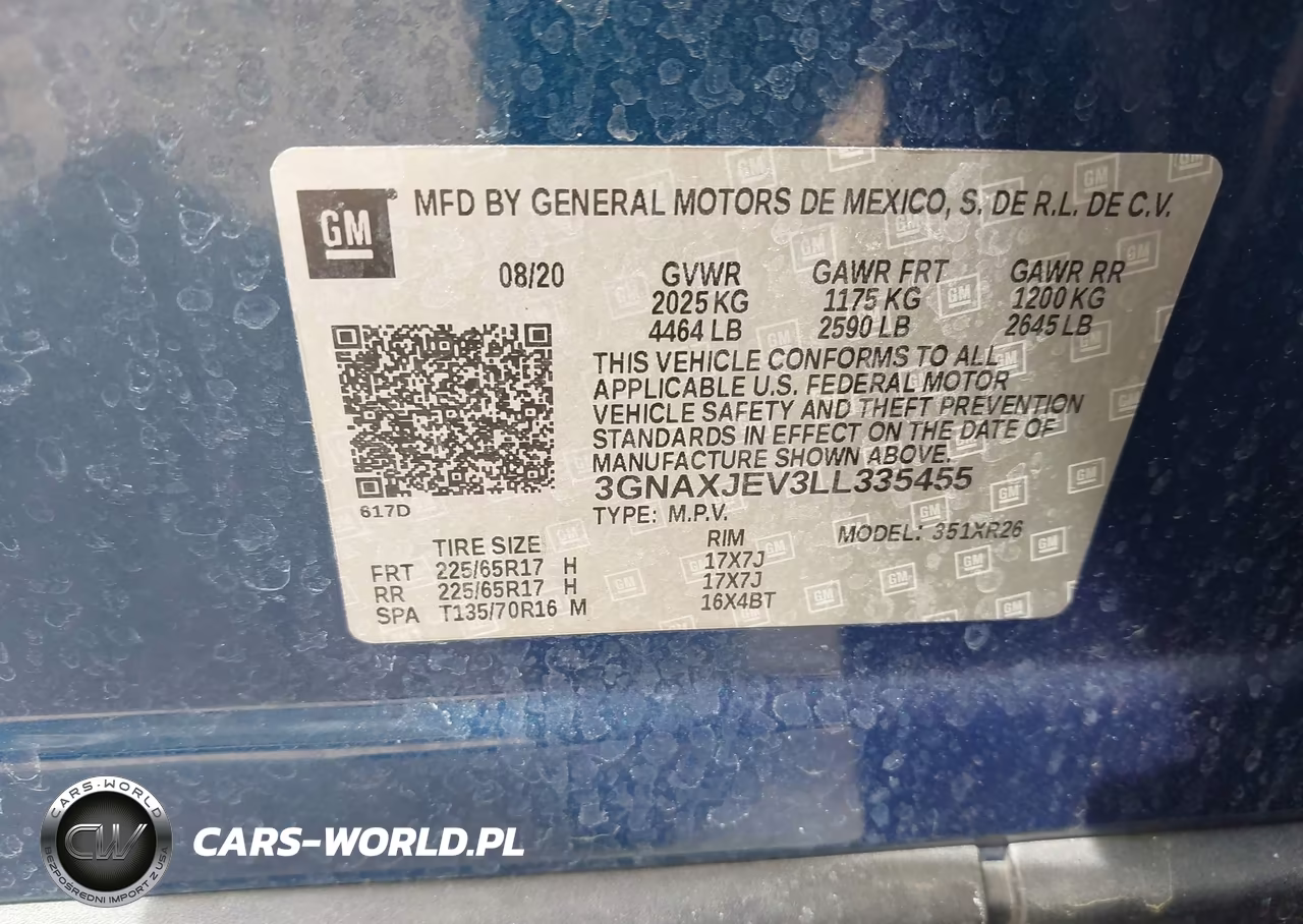 2020 Chevrolet Equinox Fwd 2Fl VIN:3GNAXJEV3LL335455 - 9