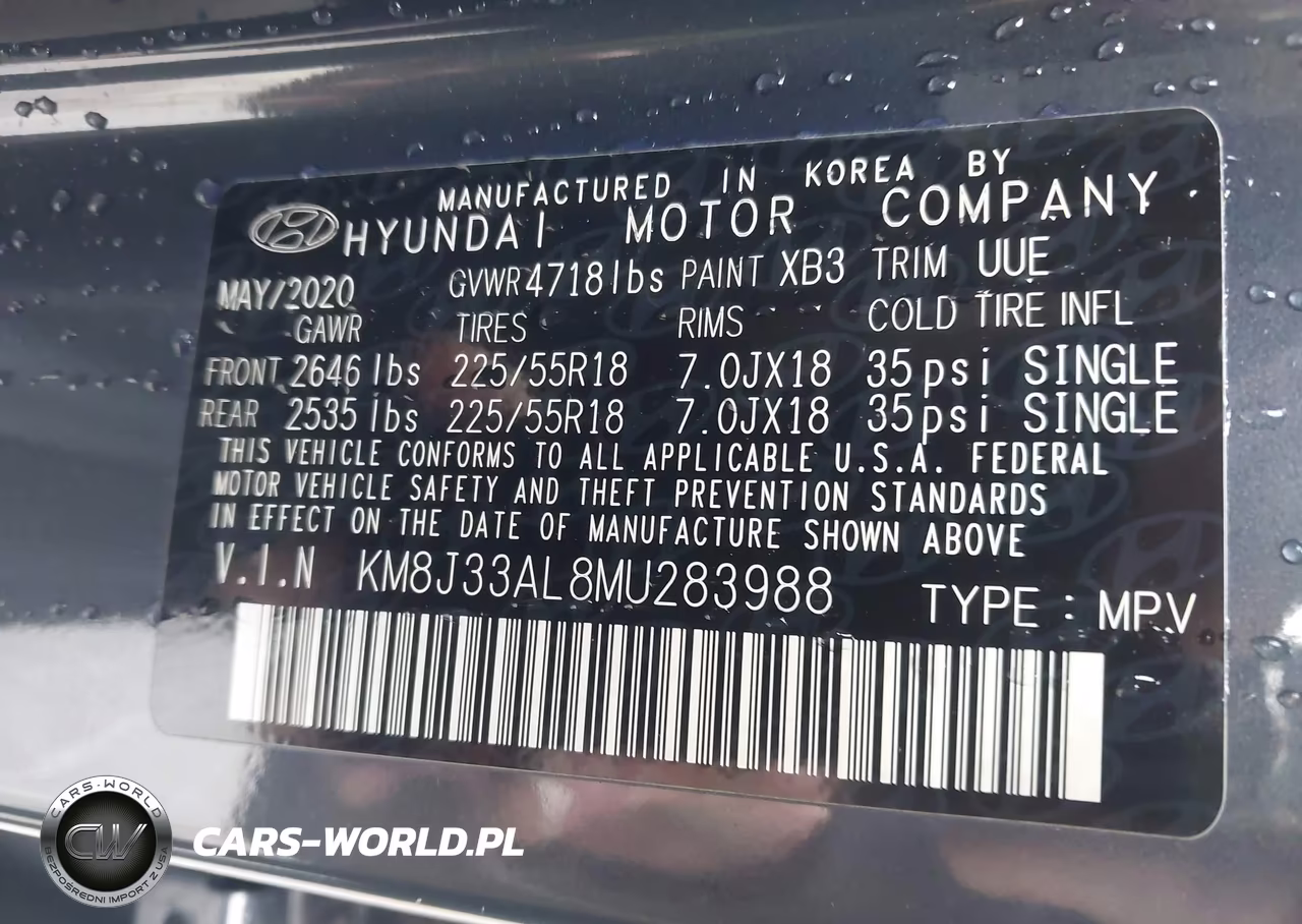 2021 Hyundai Tucson Sel VIN:KM8J33AL8MU283988 - 9