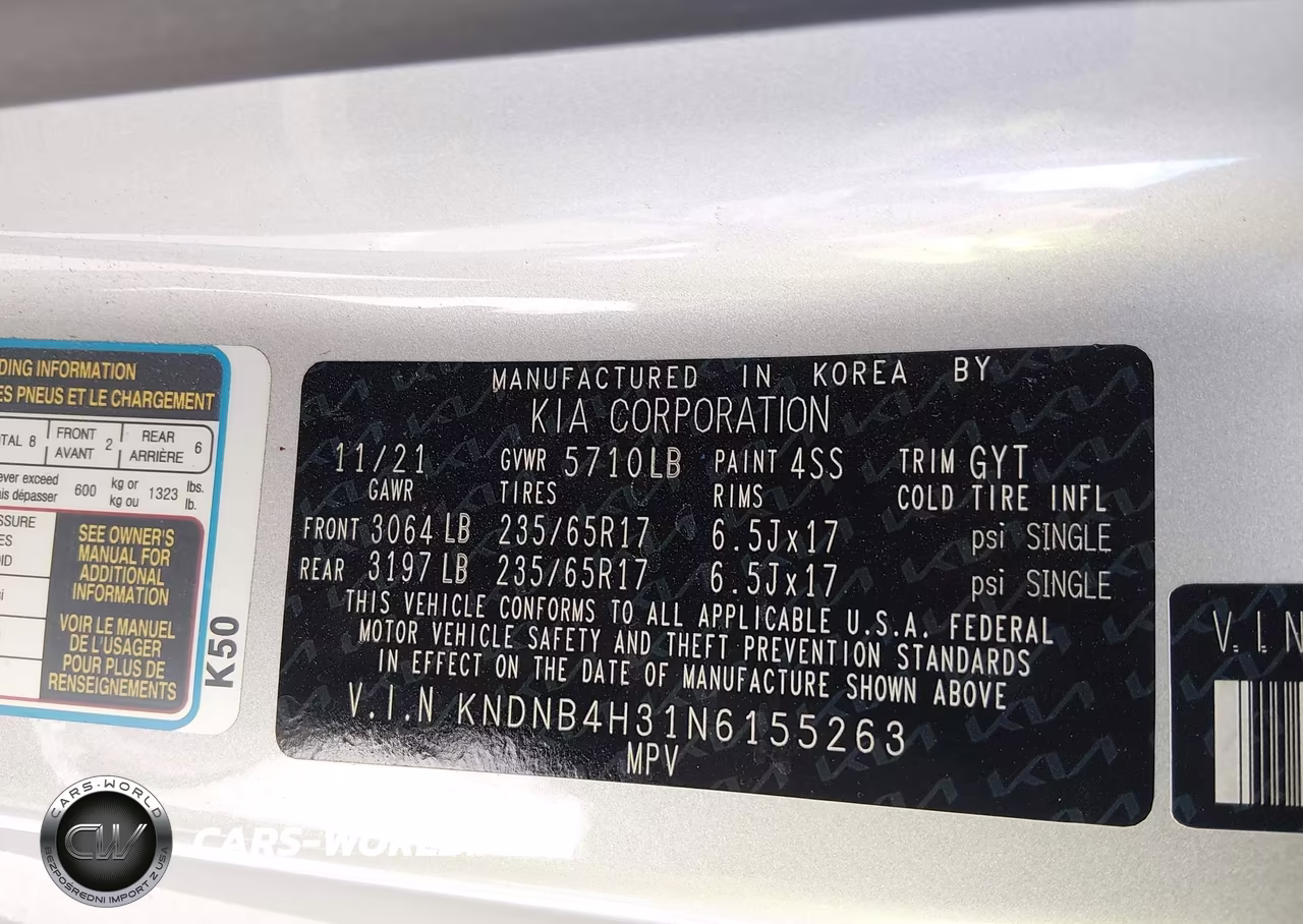 2022 Kia Carnival Mpv Lx Seat Package VIN:KNDNB4H31N6155263 - 9