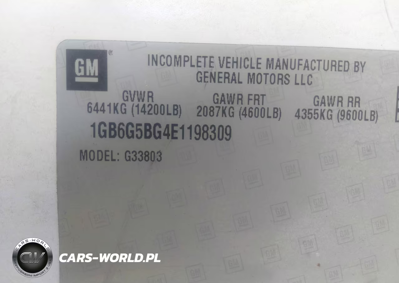 2014 Chevrolet Express Cutaway 4500 VIN:1GB6G5BG4E1198309 - 9