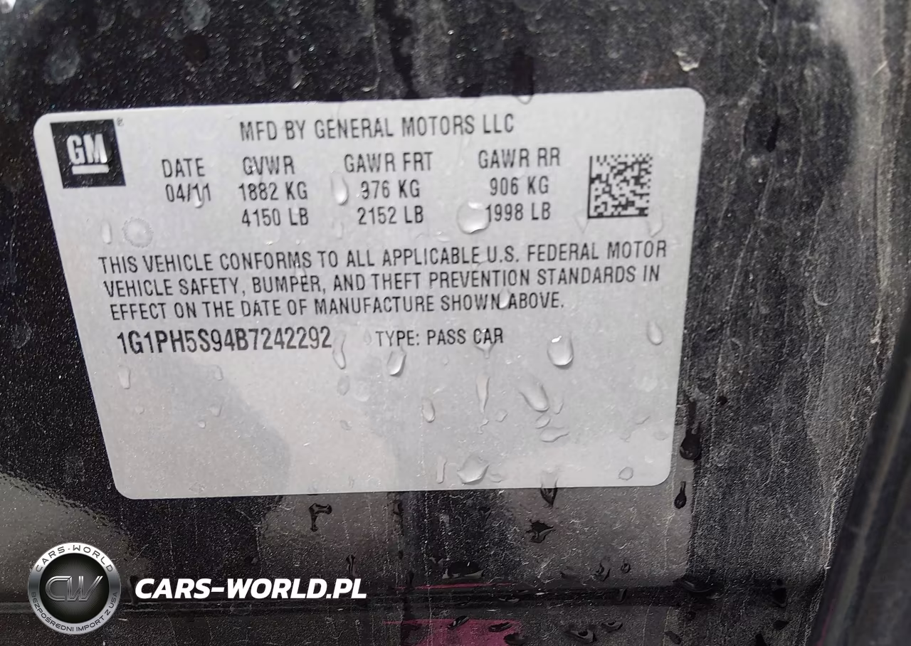 2011 Chevrolet Cruze Ltz VIN:1G1PH5S94B7242292 - 9