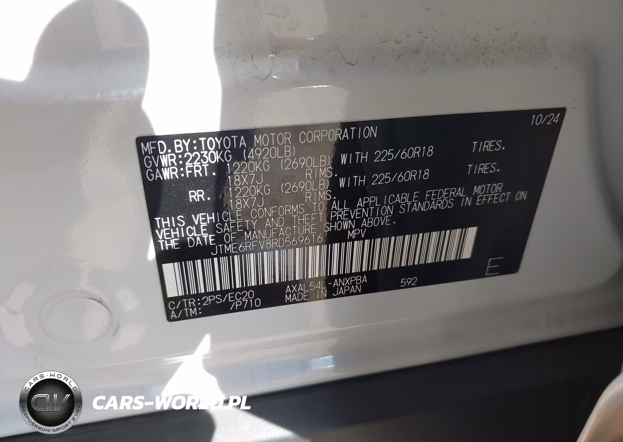 2024 Toyota Rav4 Hybrid Xse VIN:JTME6RFV8RD569616 - 9