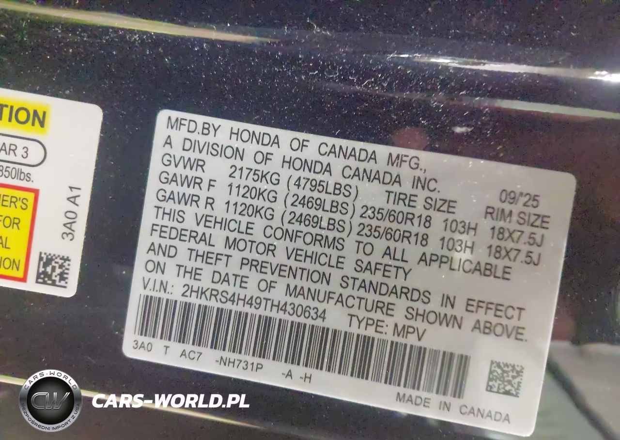2026 Honda Cr-V Ex Awd VIN:2HKRS4H49TH430634 - 9