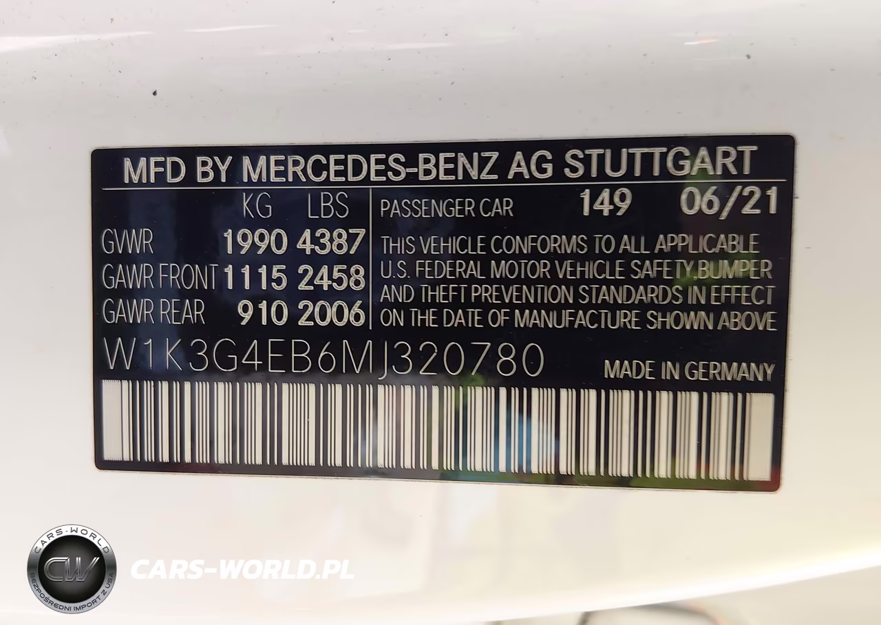 2021 Mercedes-Benz A 220 VIN:W1K3G4EB6MJ320780 - 9
