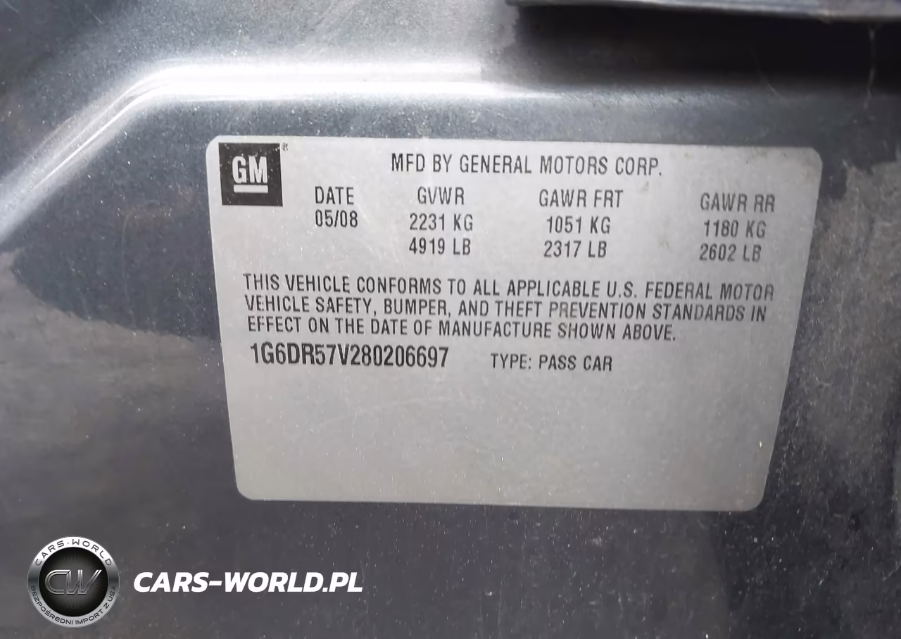 2008 Cadillac Cts Standard VIN:1G6DR57V280206697 - 9