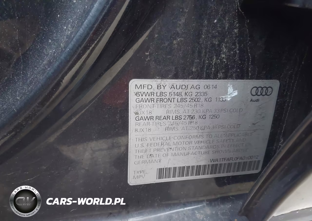 2015 Audi Allroad 2.0T Premium VIN:WA1TFAFL0FA010012 - 9