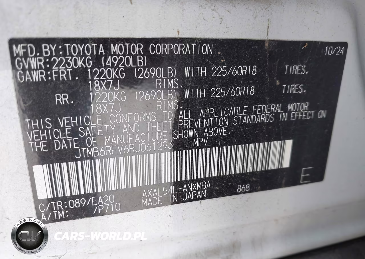 2024 Toyota Rav4 Hybrid Xle Premium VIN:JTMB6RFV6RJ061293 - 9