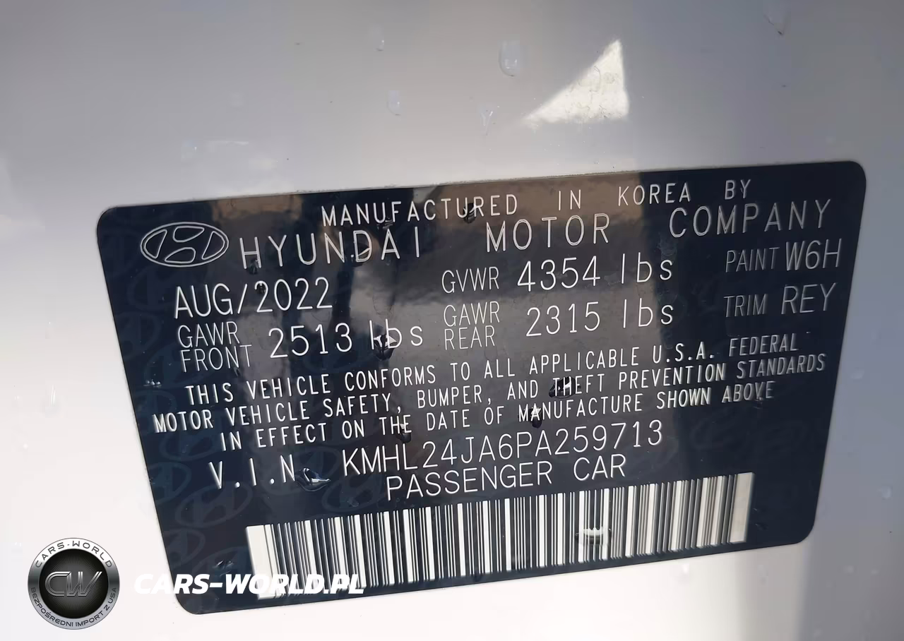 2023 Hyundai Sonata Se VIN:KMHL24JA6PA259713 - 9