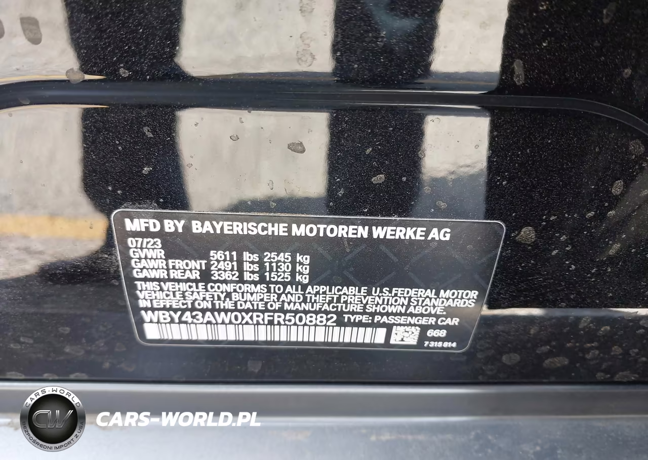 2024 BMW I4 Gran Coupe Edrive35 VIN:WBY43AW0XRFR50882 - 9