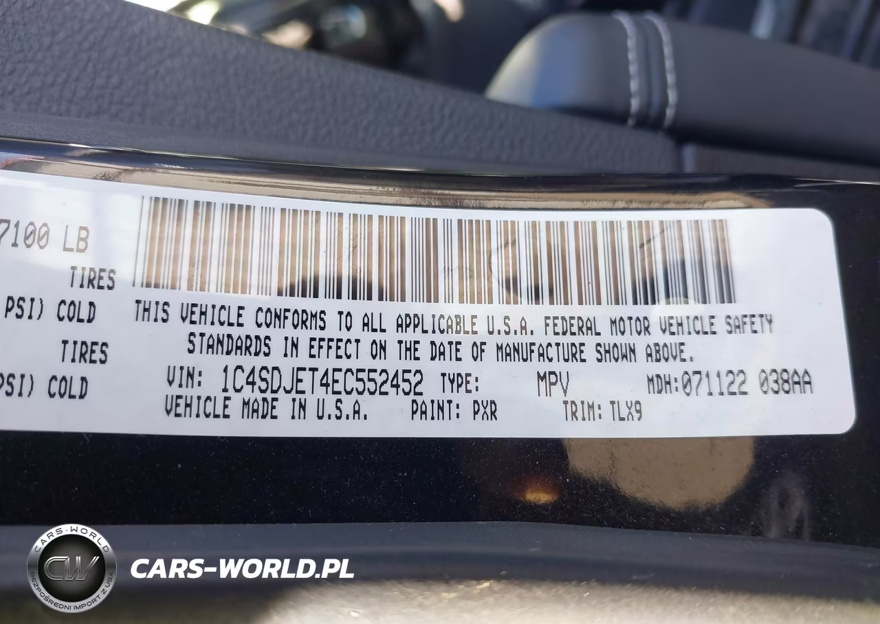 2014 Dodge Durango Citadel VIN:1C4SDJET4EC552452 - 9