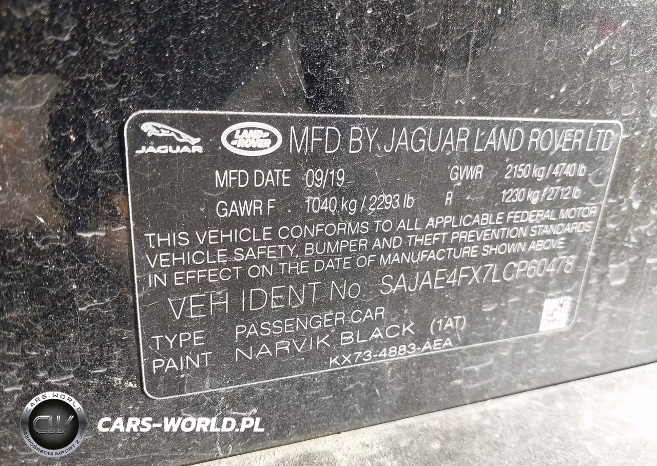 2020 Jaguar Xe S Rwd Automatic VIN:SAJAE4FX7LCP60478 - 9