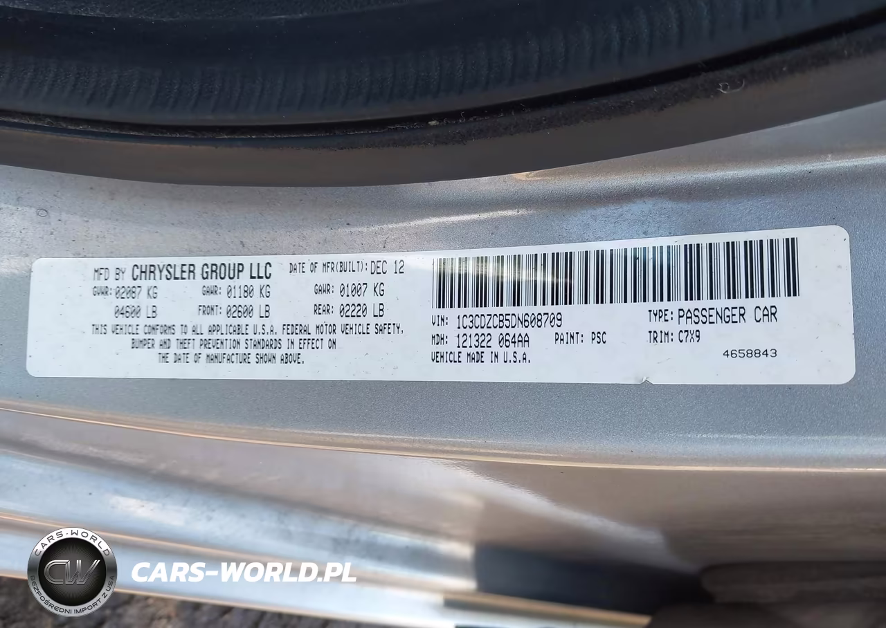 2013 Dodge Avenger Sxt VIN:1C3CDZCB5DN608709 - 9