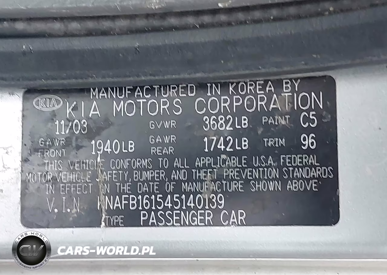 2004 Kia Spectra Gs-Gsx VIN:KNAFB161545140139 - 9
