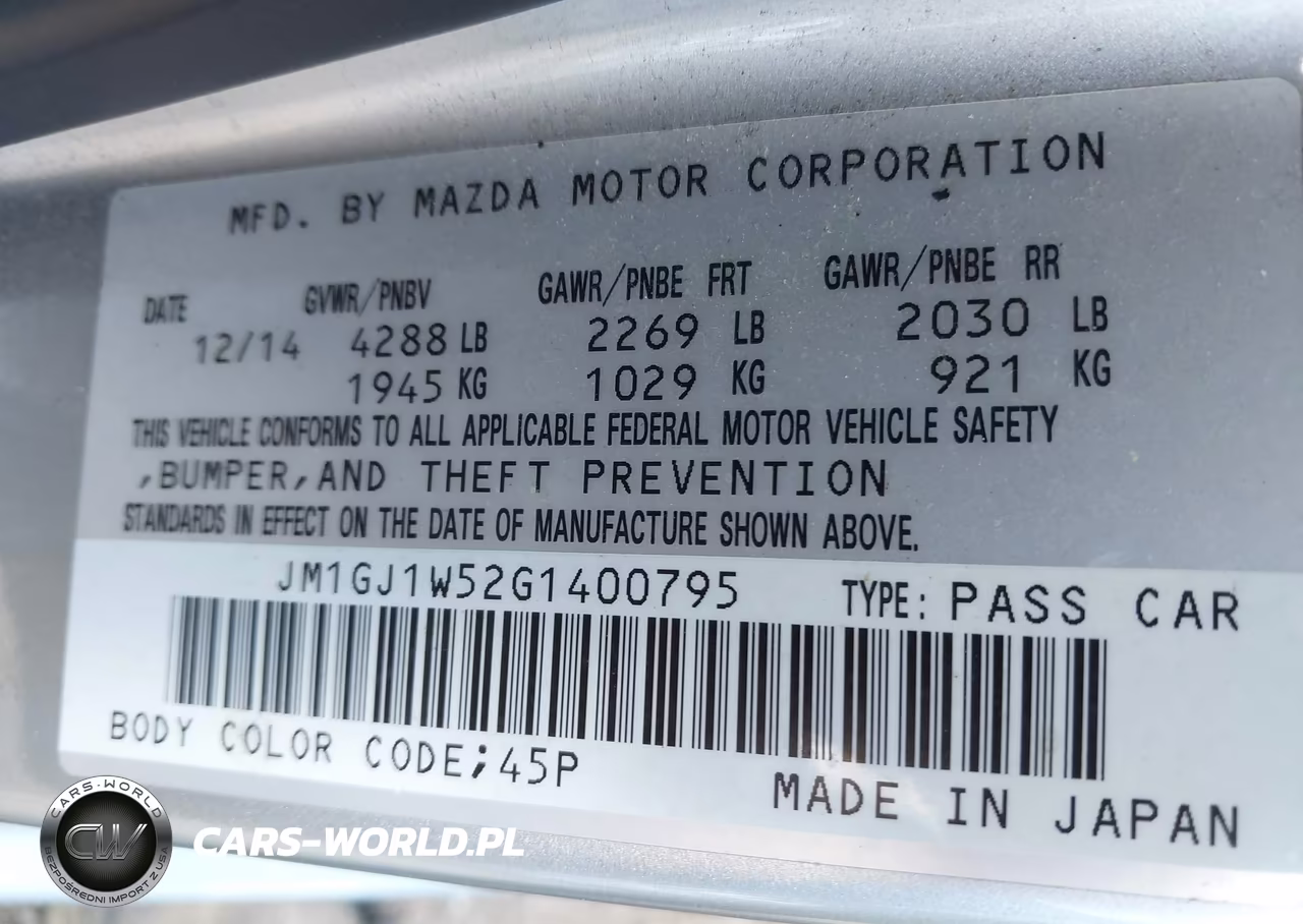 2016 Mazda Mazda6 I Grand Touring VIN:JM1GJ1W52G1400795 - 9
