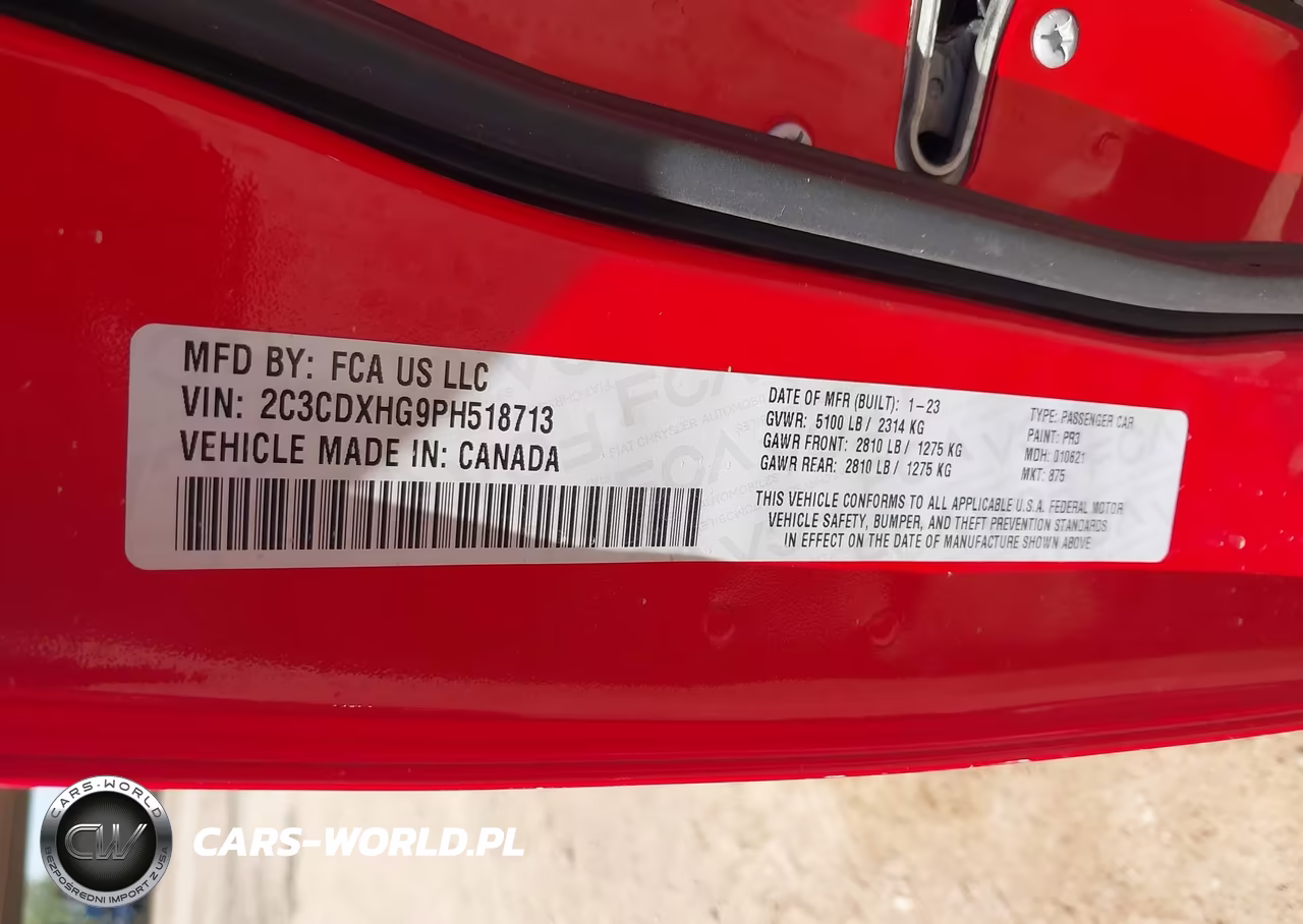 2023 Dodge Charger Gt VIN:2C3CDXHG9PH518713 - 9