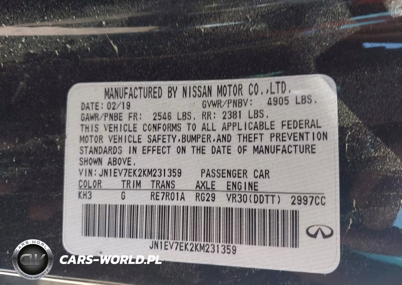 2019 Infiniti Q60 3.0T Luxe VIN:JN1EV7EK2KM231359 - 9