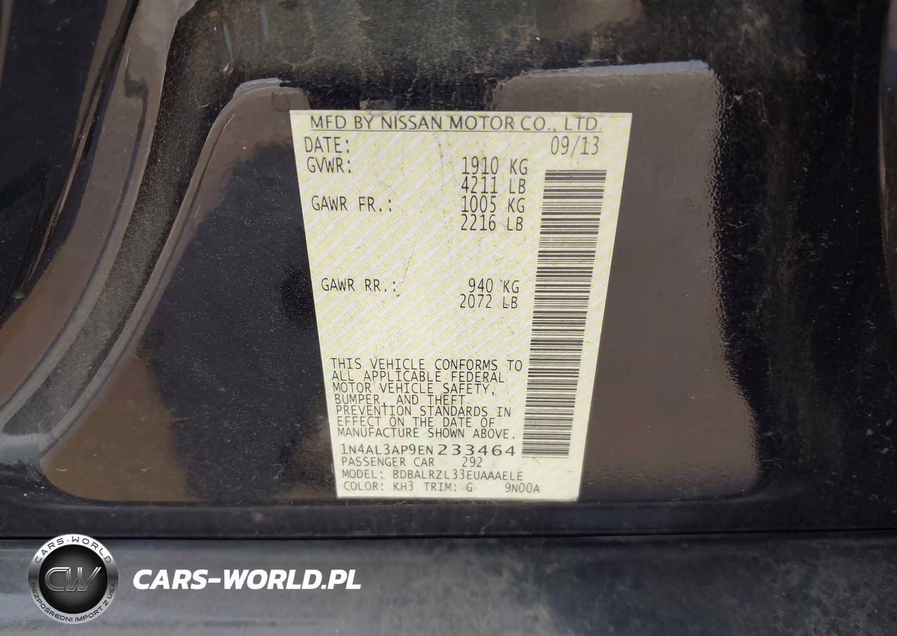 2014 Nissan Altima 2.5 S VIN:1N4AL3AP9EN233464 - 9