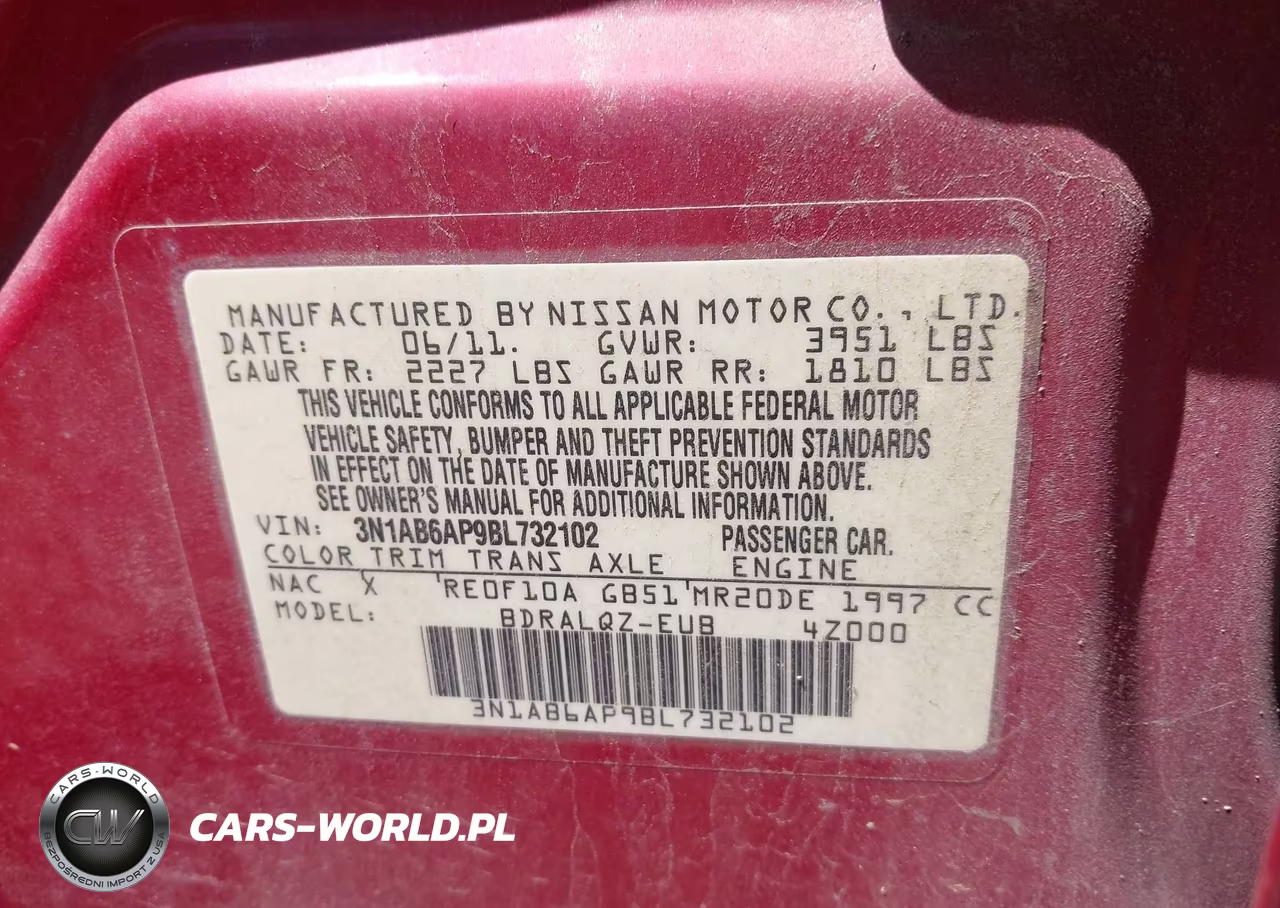 2011 Nissan Sentra 2.0 VIN:3N1AB6AP9BL732102 - 9