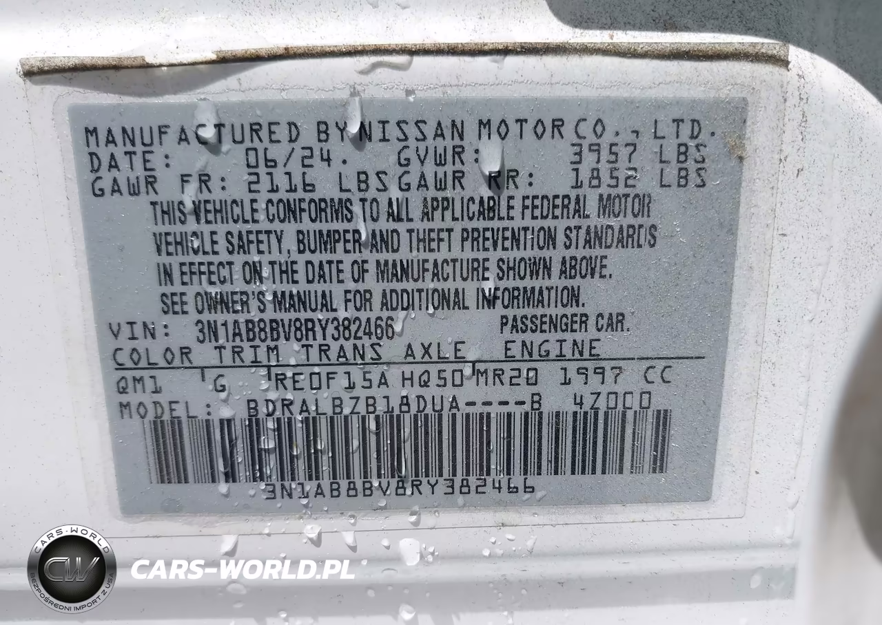 2024 Nissan Sentra S Xtronic Cvt VIN:3N1AB8BV8RY382466 - 9