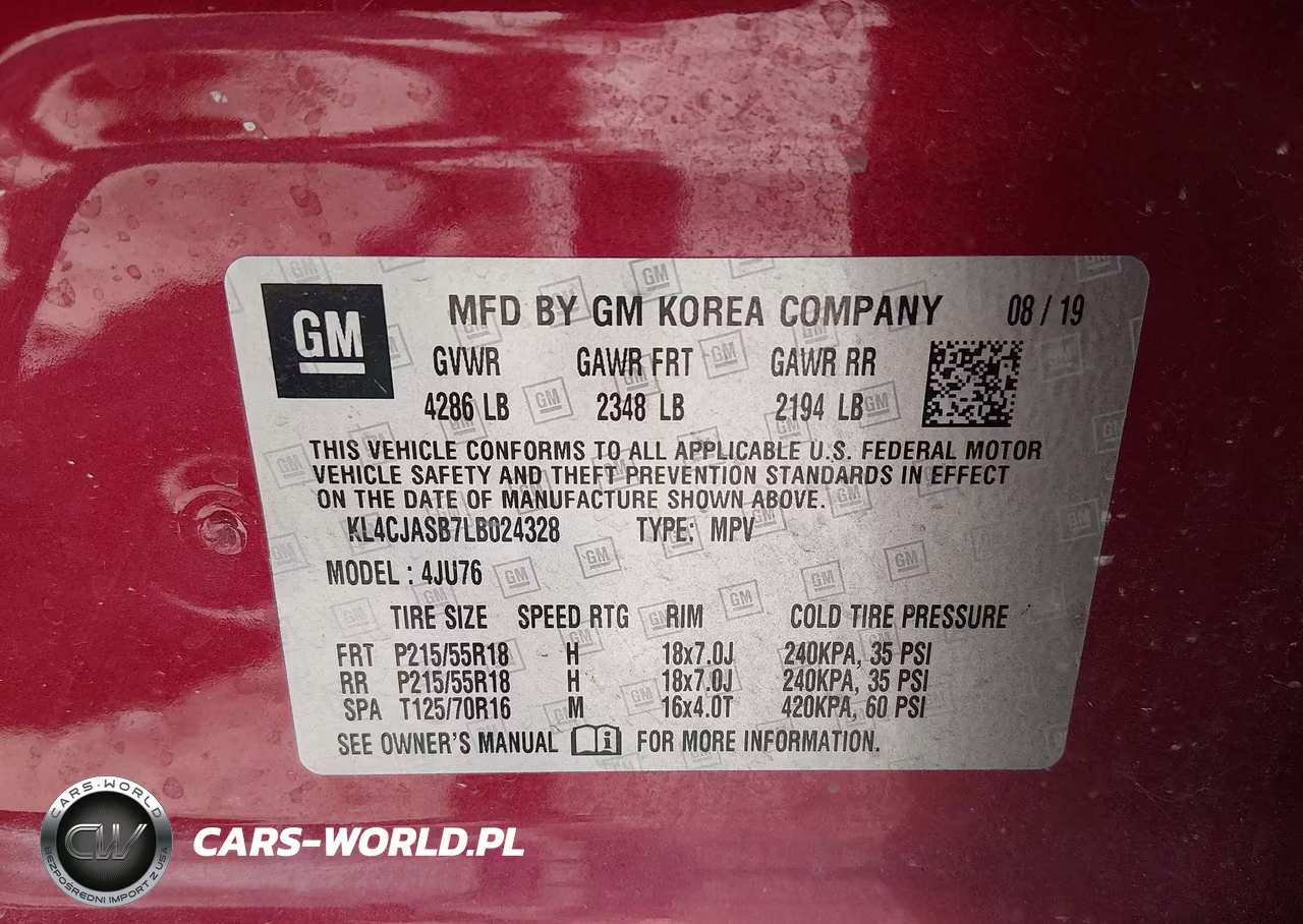 2020 Buick Encore Fwd Preferred VIN:KL4CJASB7LB024328 - 9