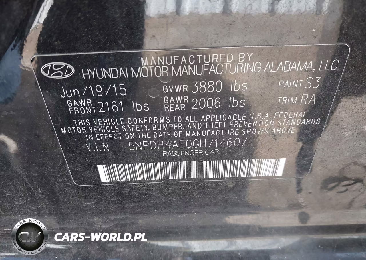 2016 Hyundai Elantra Se VIN:5NPDH4AE0GH714607 - 9