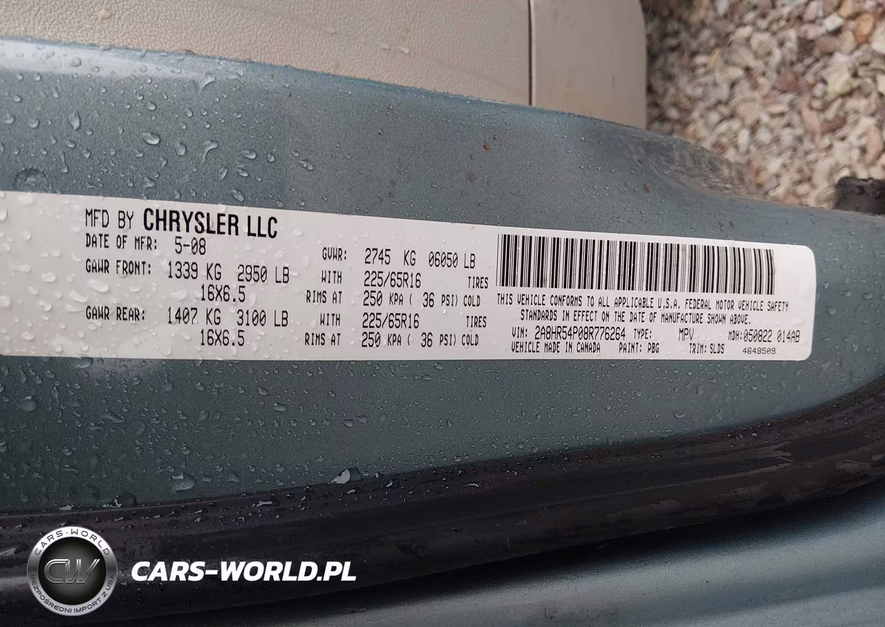 2008 Chrysler Town & Country Touring VIN:2A8HR54P08R776264 - 9