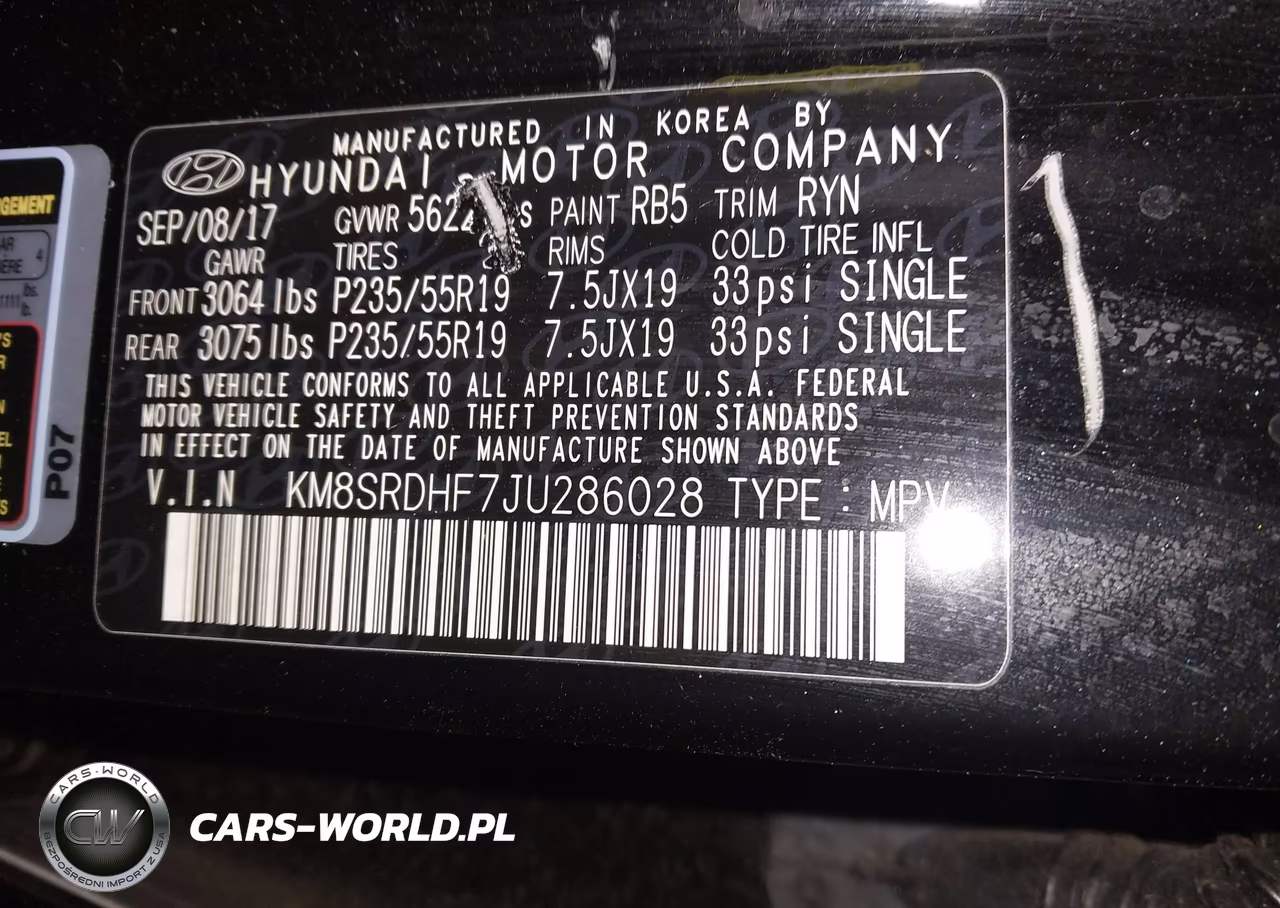 2018 Hyundai Santa Fe Limited Ultimate VIN:KM8SRDHF7JU286028 - 9