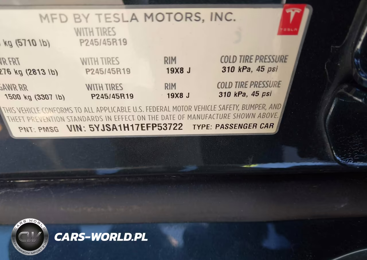 2014 Tesla Model S P85 VIN:5YJSA1H17EFP53722 - 9
