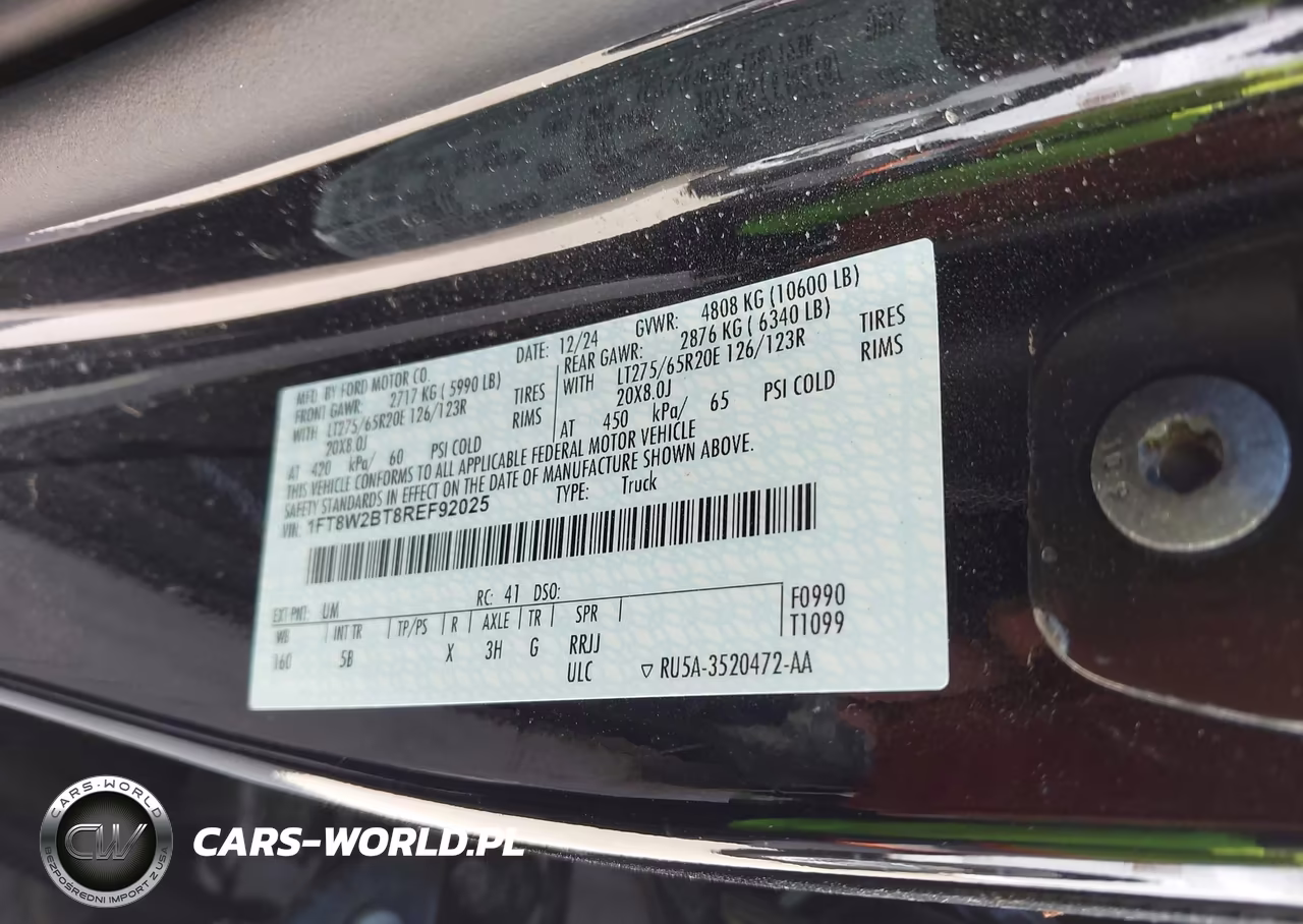 2024 Ford F-250 Lariat VIN:1FT8W2BT8REF92025 - 9
