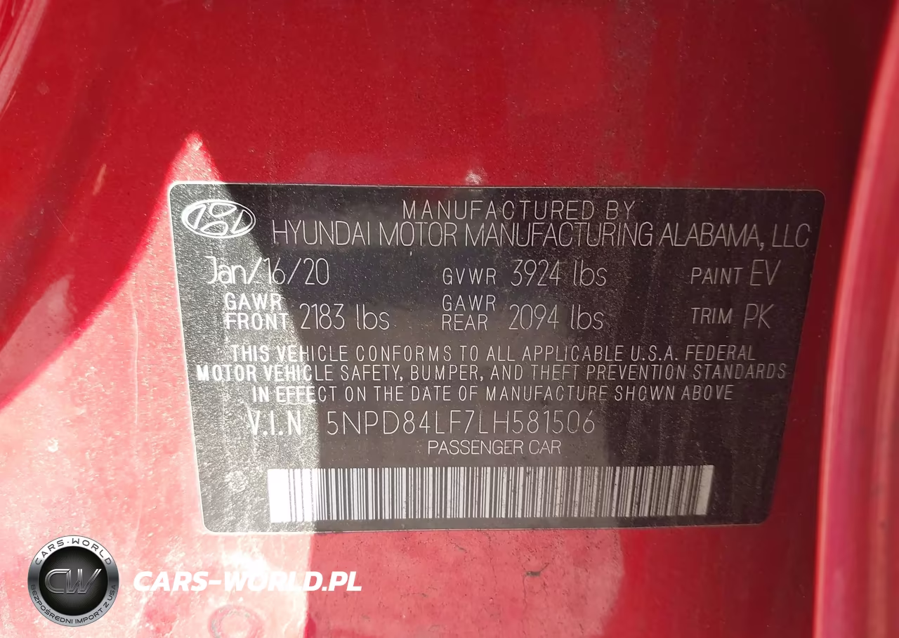 2020 Hyundai Elantra Sel VIN:5NPD84LF7LH581506 - 9