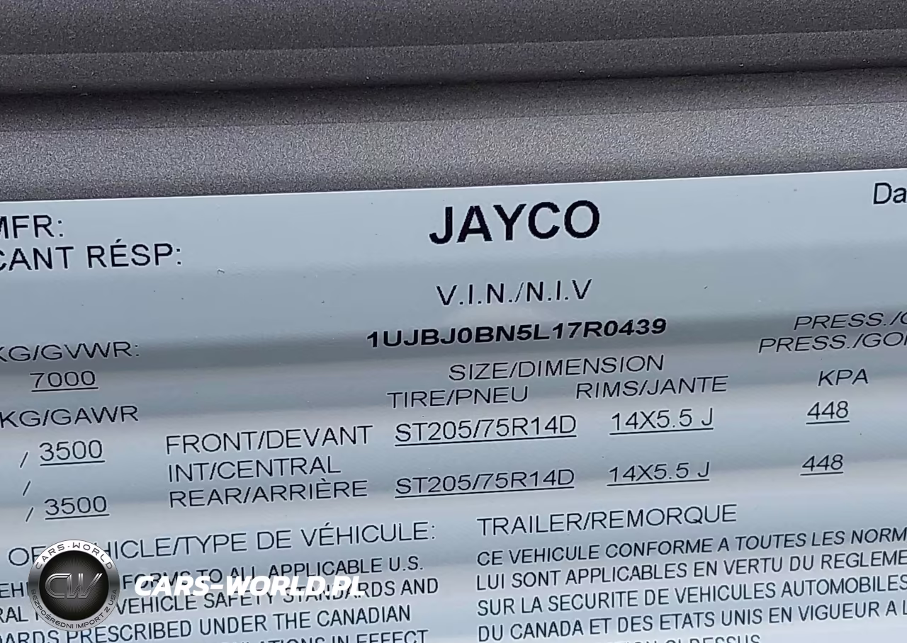 2020 Jayco Other VIN:1UJBJ0BN5L17R0439 - 7